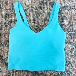 Women's cyan align tank